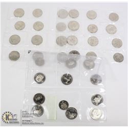 36 PCS. PROOFS,  $.50, $1, TRADE DOLLARS, & TOKENS