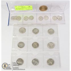 1967 SILVER 9 PCS 25 CENT, 10PCS 10 CENT, MEDALLION