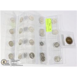 1967 SILVER 16PCS 25 CENT, 10PCS 10 CENT, MEDALLION