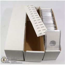50 PCS. RESEALABLE COIN HOLDERS, $2 & LARGE CENT