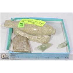 UNCLAIMED SOAP STONE CARVINGS