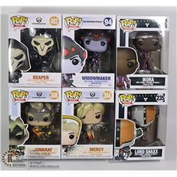 UNCLAIMED BOX OF 6 FUNKO POPS