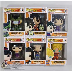 UNCLAIMED BOX WITH 6 FUNKO POPS