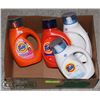 Image 1 : UNCLAIMED BOX W/4 ASSORTED LAUNDRY DETERGENT
