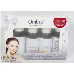 NEW OMBRA SPA 4PC AROMATIC FOAM BATH COLLECTION