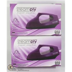 TWO STEAMPLY TRAVEL STEAMERS