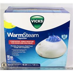 NEW VICKS WARM STEAM VAPORIZER (HUMIDIFIER)