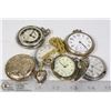 Image 1 : UNCLAIMED BAG WITH 6 UNTESTED POCKET WATCHES