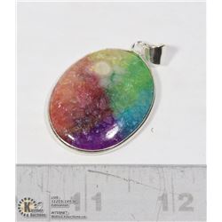 UNCLAIMED RAINBOW QUARTZ PENDANT