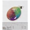Image 1 : UNCLAIMED RAINBOW QUARTZ PENDANT