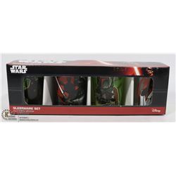 NEW 4PC STAR WARS SHOT GLASS SET