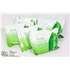 Image 1 : 5 NEW PACKS OF 25 GREEN TEA FACIAL WIPES