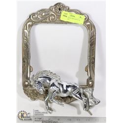 STALLION HOOD ORNAMENT & COVER PLATE