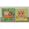 Image 1 : UNCLAIMED TWO OWL CANVAS PICTURES