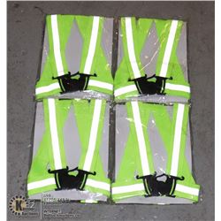 UNCLAIMED LOT OF 4 NORTON HI VIZ SAFETY BELTS