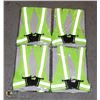 Image 1 : UNCLAIMED LOT OF 4 NORTON HI VIZ SAFETY BELTS