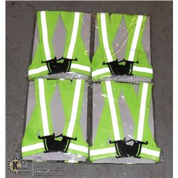 UNCLAIMED LOT OF 4 NORTON HI VIZ SAFETY BELTS