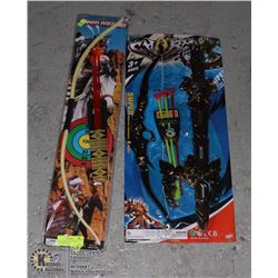 UNCLAIMED LOT OF 2 KIDS BOW AND ARROW SETS