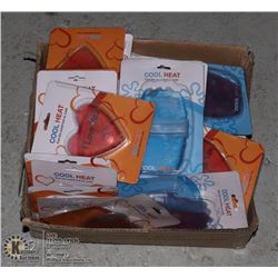 UNCLAIMED CASE OF 50 HEATING/COOLING PADS