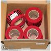 Image 1 : UNCLAIMED CASE W/ 8 ROLLS OF FABRIC FLAGGING TAPE