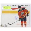 Image 1 : UNCLAIMED ALEX CHAISSON SIGNED OILERS PHOTO