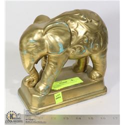 UNCLAIMED GOLD TONE ELEPHANT ORNAMENT