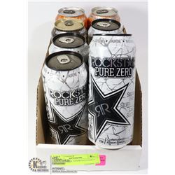 UNCLAIMED 8 ASSORTED ENERGY DRINKS