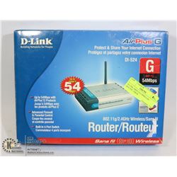 D-LINK AIRPLUS G WIRELESS ROUTER  INBOX