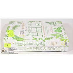 MEDICINAL HERBS & SPICES HARDCOVER GUIDE BOOKS (2)