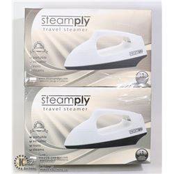 TWO STEAMPLY TRAVEL STEAMERS
