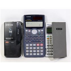 ASSORTED ITEMS - SHARP, CASIO SCIENTIFIC