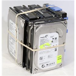 BUNDLE OF 8 DESKTOP COMPUTER HARD DRIVES