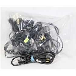 LOT OF 9 POWER CABLES
