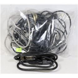 LOT OF 9 POWER CABLES