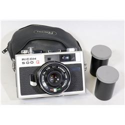 RICOH 500G RANGEFINDER 35MM CAMERA WITH CASE