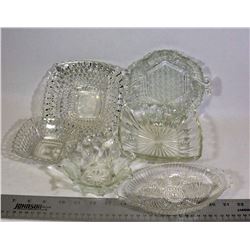 ESTATE VINTAGE CLEAR BOWLS 6PC
