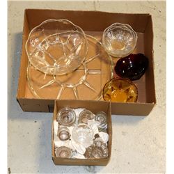 ANCHOR HOCKING SWEDISH MODERN 1960'S 7PC