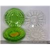 Image 1 : ESTATE HOCKING GLASS AND FEDERAL GLASS SAUCERS