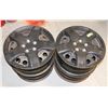Image 1 : SET OF 4 STEEL 5 BOLT PATTERN 16" RIMS WITH SNAP