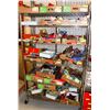 Image 1 : ROLLING RACK FULL OF CHRISTMAS DECORATIONS AND