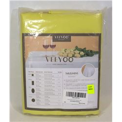 VEEYOO SOLID POLYESTER TABLECLOTH