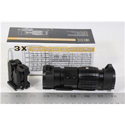 3X MAGNIFIER TYPE SIGHT SCOPE WITH FLIP UP MOUNT