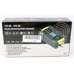 12V 8A - 24V 4A PULSE REPAIR BATTERY CHARGER