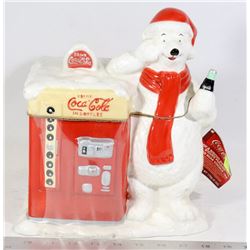 NEW COCA COLA BEAR COOKIE JAR