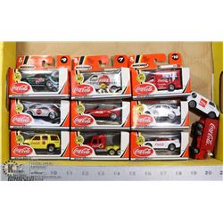 FLAT OF MATCHBOX COCA COLA COLLECTIBLE CARS
