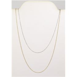 #149-STERLING SILVER NECKLACE (18") 2 pcs
