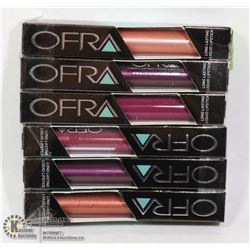 LOT OF 6 OFRA LONG LASTING LIQUID LIPSTICK