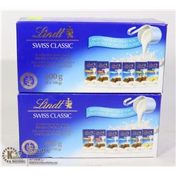 TWO 600G LINDT SWISS CHOCOLATE COLLECTIONS