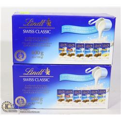 TWO 600G LINDT SWISS CHOCOLATE COLLECTIONS