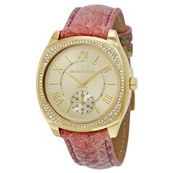 NEW MICHAEL KORS 40MM GOLD PAVE DIAL MSRP $333